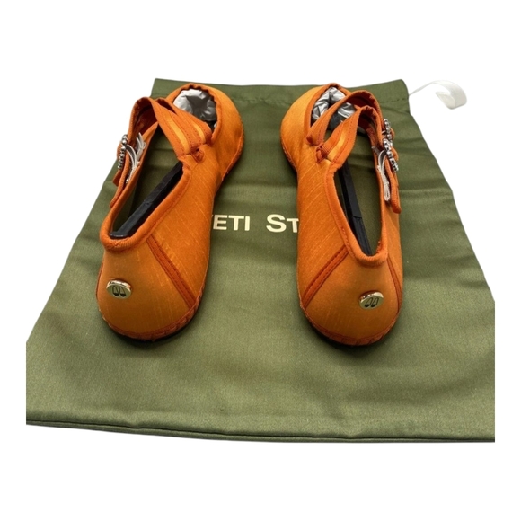 Sveti Stefan Women's Double Lace Beach Flat in Orange Size US 10  EU 41 NIB - Picture 3 of 14
